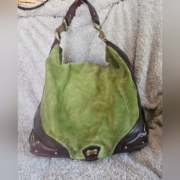 MICHAEL Michael Kors Green and Brown Hobo Bag - Picture 1 of 16